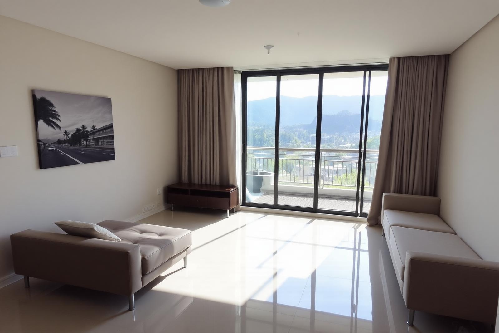 Apartamento de 3 quartos com sacada e vista para a serra